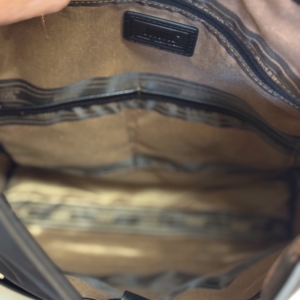 🖤 JIVIVIL  CHARLIE CHAPLIN BLACK LEATHER AND NYLON BACK PACK! - Picture 10 of 14